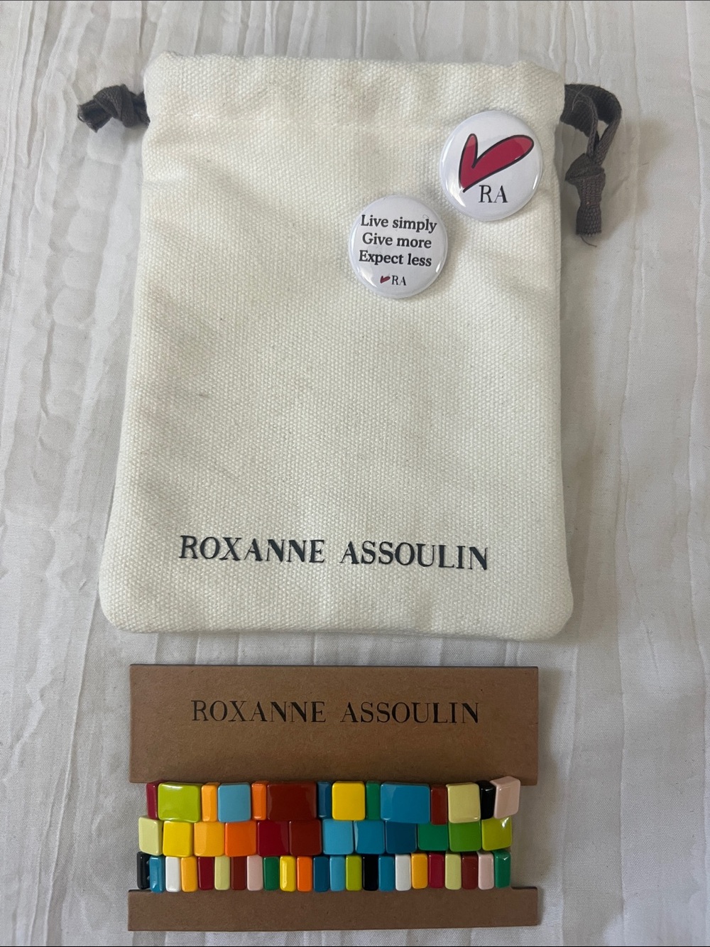 Roxanne Assoulin Colorblock Tile Bracelet Set - Multicolor